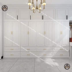 Tủ quần áo 4 buồng gỗ công nghiệp cao cấp – Lưu trữ đa năng, thiết kế sang trọng