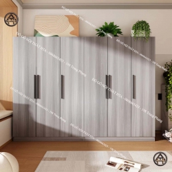Tủ quần áo gỗ giá rẻ có 6 cánh lớn cho phòng ngủ hoặc phòng khách