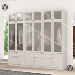Tủ quần áo cửa kính mờ đẹp nâng cấp phòng ngủ sang trọng