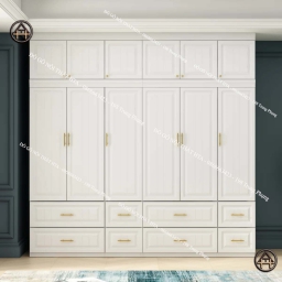 Tủ quần áo cỡ lớn cho gia đình, không gian phòng ngủ lớn