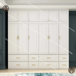 Tủ quần áo cỡ lớn cho gia đình, không gian phòng ngủ lớn