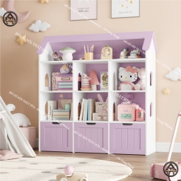 Tủ sách hình ngôi nhà dễ thương cho bé