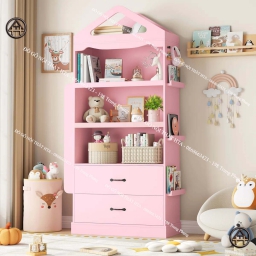 Tủ sách đẹp cho bé hình ngôi nhà ngộ nghĩnh