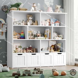 Tủ sách cao cấp cho trẻ có nhiều ngăn và kệ