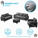 Bộ sofa 4 chi tiết hiện đại, giá rẻ hot nhất 2025