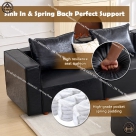 Bộ sofa da cao cấp cho phòng khách HTA