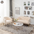 Sofa nhung cho spa giá rẻ, nhỏ gọn, tinh tế