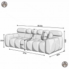 Bộ sofa 2 món cho phòng khách