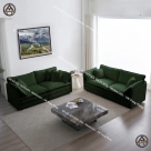 Sofa bọc vải đẹp cho căn hộ đơn giản, hiện đại