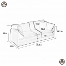 Sofa bọc vải đẹp cho căn hộ đơn giản, hiện đại