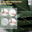 Sofa bọc vải đẹp cho căn hộ đơn giản, hiện đại