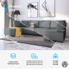 Sofa góc chữ L cho phòng khách lớn