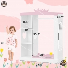 Tủ quần áo cho bé gái màu hồng đáng yêu