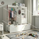 Tủ quần áo trẻ em đa năng giúp bé tự lập