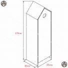 Tủ quần áo trẻ em hình ngôi nhà xinh xắn