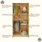 Tủ quần áo trẻ em 2 cánh nhỏ gọn gàng, nhiều ngăn tiện lợi