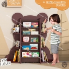 Kệ sách trẻ em 5 tầng hình gấu nâu đáng yêu, tiện dụng