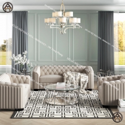 Bộ ghế sofa bọc nhung cao cấp