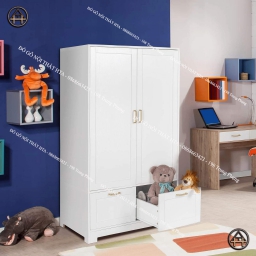 Tủ quần áo trẻ em màu trắng - Giải pháp lưu trữ hiện đại
