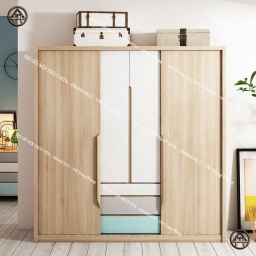 Tủ quần áo trẻ em cửa lùa hiện đại – Thiết kế tối ưu không gian, tiện ích cho bé