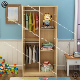 Tủ quần áo trẻ em 2 cánh nhỏ gọn gàng, nhiều ngăn tiện lợi