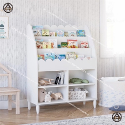 Kệ sách màu trắng hiện đại hình đám mây