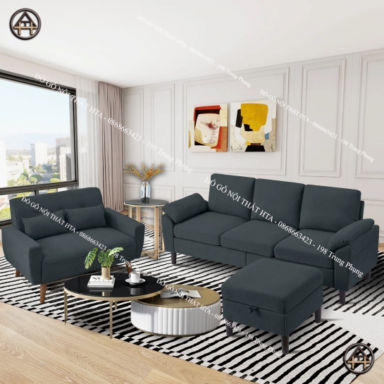 Bộ sofa giá rẻ phòng khách hiện đại, sang trọng