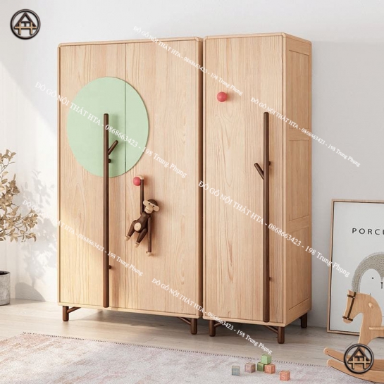 Tủ quần áo gỗ trẻ em gỗ công nghiệp cao cấp