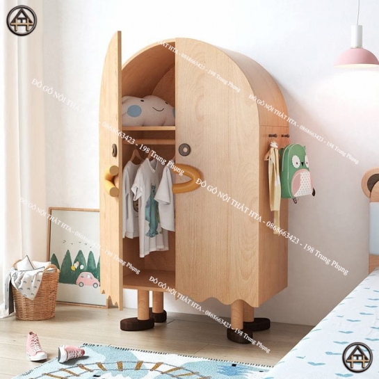 Tủ quần áo trẻ em hình con thú ngộ nghĩnh, đáng yêu