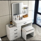 COMBO HIỆN ĐẠI | GIƯỜNG KIỂU TATAMI, TỦ QUẦN ÁO GỖ & BÀN TRANG ĐIỂM KÈM TAB ĐẦU GIƯỜNG