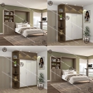 COMBO TỐI ƯU | GIƯỜNG GẤP THÔNG MINH KÈM TỦ & TỦ QUẦN ÁO GỖ MDF