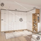 COMBO GIA ĐÌNH | GIƯỜNG NỆM CỠ QUEEN, TỦ QUẦN ÁO CỠ ĐẠI & BÀN HỌC CÓ CỬA KÍNH