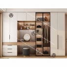 COMBO HIỆN ĐẠI | GIƯỜNG GẤP TÍCH HỢP TỦ SÁCH & TỦ QUẦN ÁO CỬA KÍNH