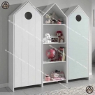 COMBO XINH XẮN | GIƯỜNG TẦNG CÓ TỦ SÁCH, BÀN HỌC CỬA KÍNH & TỦ QUẦN ÁO NGÔI NHÀ CHO TRẺ