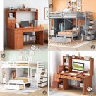 COMBO NHỎ GỌN | GIƯỜNG TẦNG CÓ TỦ QUẦN ÁO & BÀN HỌC ĐA NĂNG