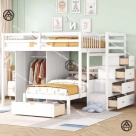 COMBO NHỎ GỌN | GIƯỜNG TẦNG CÓ TỦ QUẦN ÁO & BÀN HỌC ĐA NĂNG