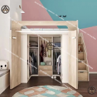 COMBO PHÒNG NGỦ NHỎ | GIƯỜNG TẦNG, TỦ SÁCH 4 TẦNG & BÀN HỌC