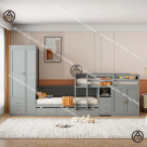 COMBO CHO BÉ 5-15 TUỔI | GIƯỜNG TẦNG & TỦ SÁCH 5 TẦNG