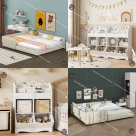 COMBO CHO TRẺ | GIƯỜNG PHẢN GHÉP NỐI & TỦ SÁCH ĐA NĂNG