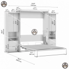COMBO TIỆN ÍCH | GIƯỜNG KẾT HỢP BÀN LÀM VIỆC & TỦ QUẦN ÁO