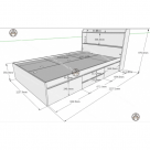 COMBO ĐA NĂNG | GIƯỜNG NGỦ GỖ & TỦ QUẦN ÁO GỖ KÈM BÀN TRANG ĐIỂM