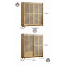 COMBO TỐI GIẢN NHẬT BẢN | GIƯỜNG HỘP GỖ & TỦ QUẦN ÁO PHÒNG NGỦ