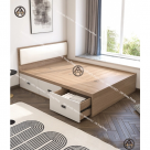 COMBO CHUNG CƯ | GIƯỜNG HỘP GỖ CÔNG NGHIỆP & TỦ QUẦN ÁO KÍNH ĐẸP