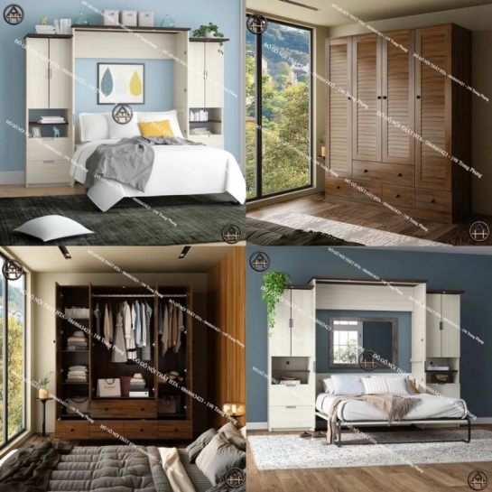 COMBO TIỆN ÍCH | GIƯỜNG KẾT HỢP BÀN LÀM VIỆC & TỦ QUẦN ÁO