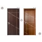 Cửa gỗ composite soi chỉ kết hợp ngang - dọc Đồ Gỗ Nội Thất HTA