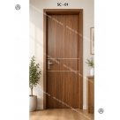 Cửa gỗ composite soi chỉ ngang tối giản nổi bật Đồ Gỗ Nội Thất HTA