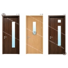 Cửa gỗ composite nhà vệ sinh có kính đẹp và riêng tư Đồ Gỗ Nội Thất HTA