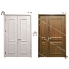 Cửa gỗ composite 2 cánh ốp phào nổi điểm nhấn tân cổ điển cho ngôi nhà cao cấp Đồ Gỗ Nội Thất HTA