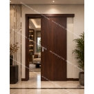 Cửa lùa gỗ composite cánh phẳng đơn giản, tiện nghi, bền bỉ Đồ Gỗ Nội Thất HTA