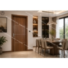 Cửa gỗ công nghiệp Melamine/Laminate soi chỉ ngang điểm xuyết nét tinh tế cho ngôi nhà Đồ Gỗ Nội Thất HTA